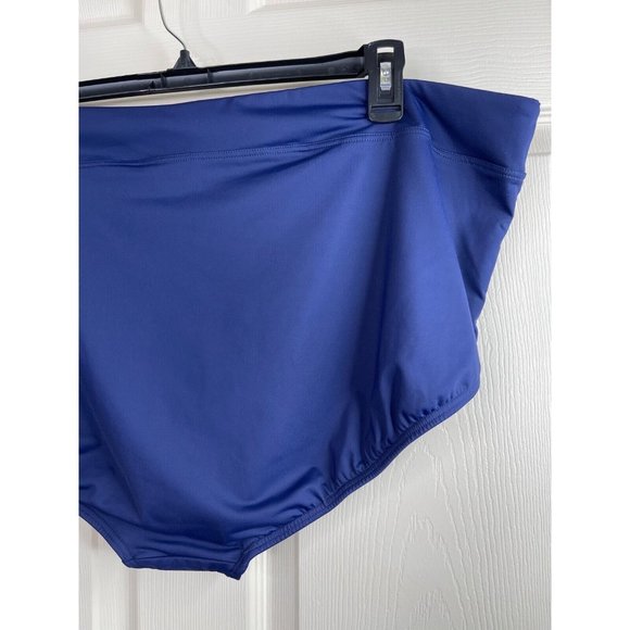Lands End Swim Bikini Bottom Plus Size 26W High Waisted Tummy Slimming Blue NWT - Picture 7 of 10